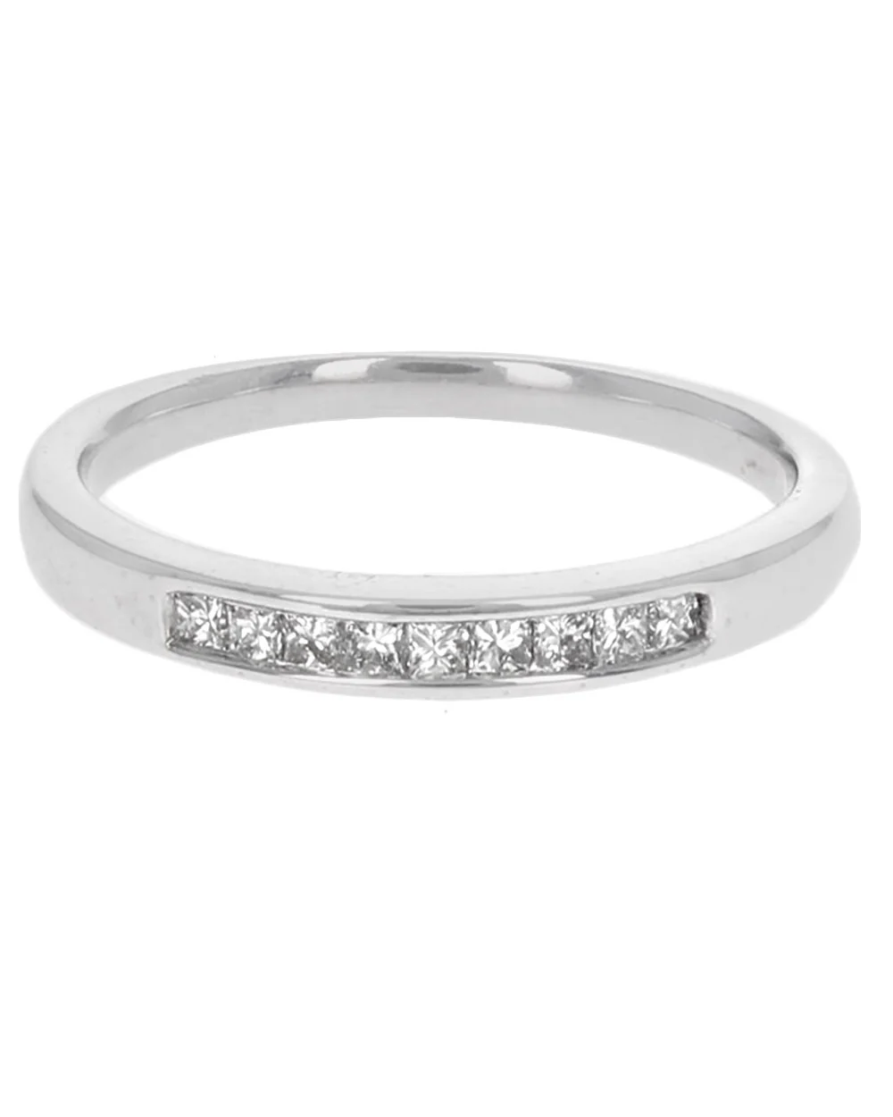 Diamond Wedding Band in White Gold - Image 2