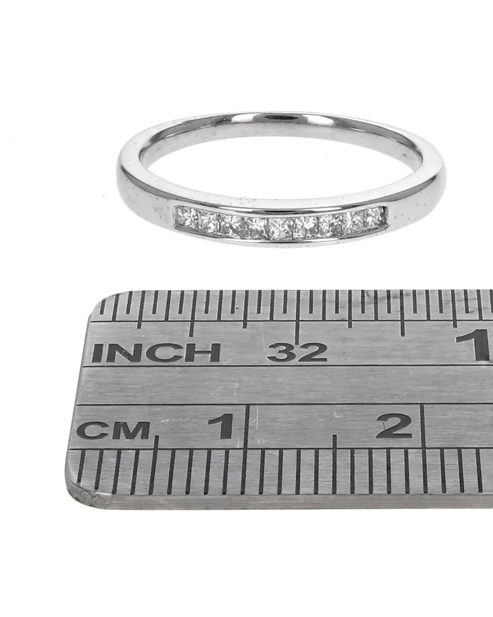 Diamond Wedding Band in White Gold - Image 3