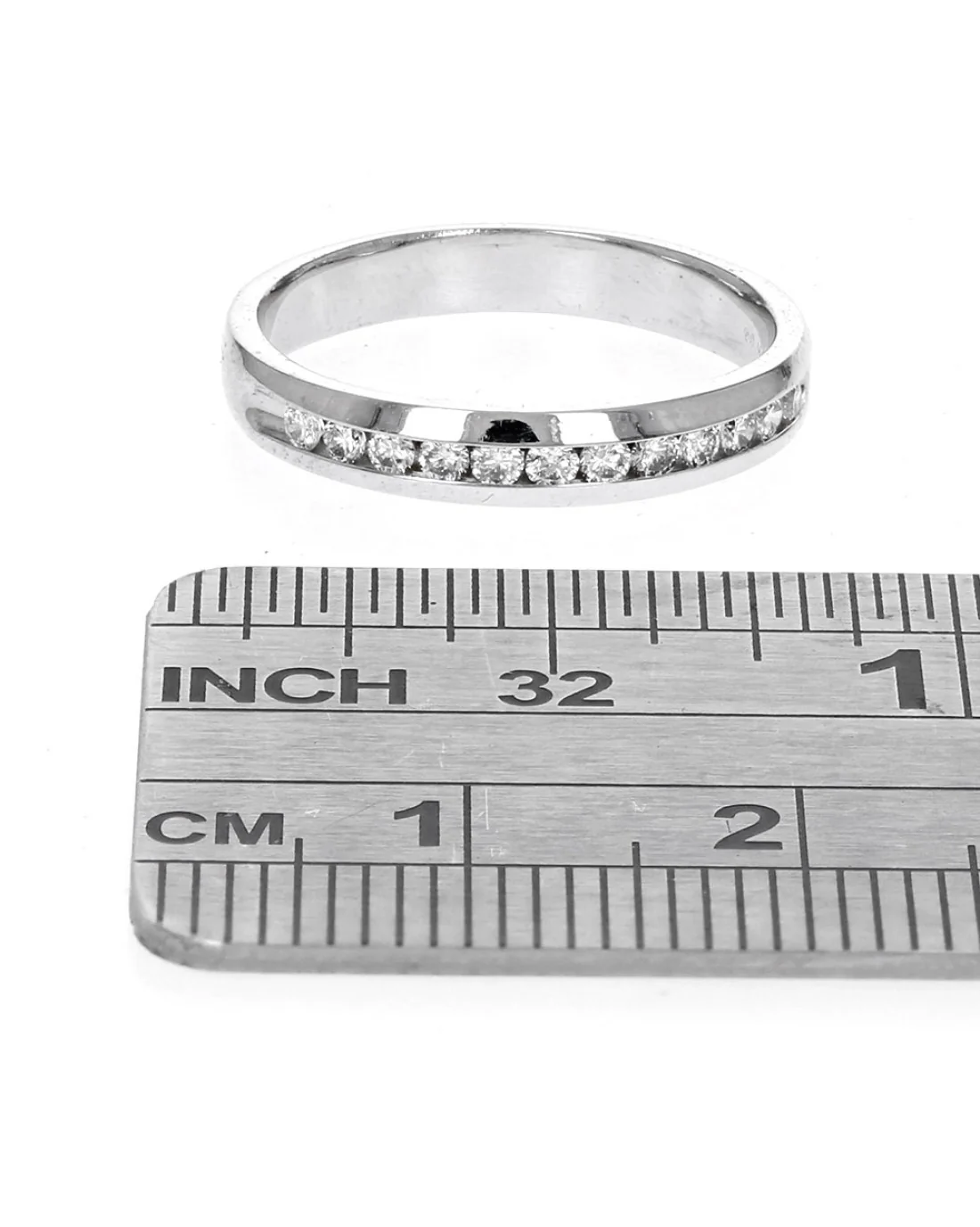 Diamond Wedding Band in White Gold - Image 3