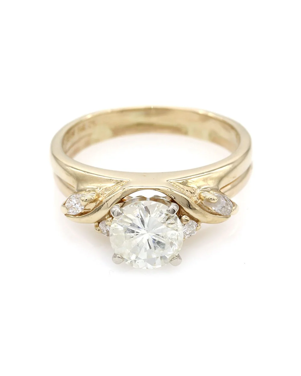 Diamond Wedding Ring Set in Gold - Image 2