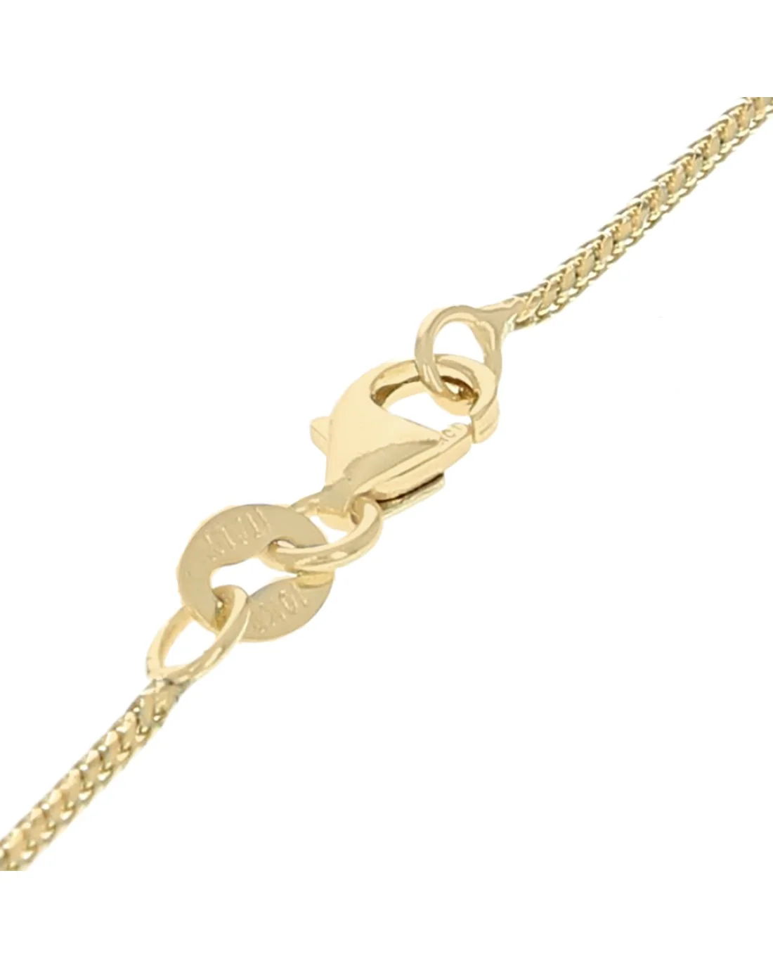 Diamond Woven Square Drop Necklace in White and Yellow Gold - Image 2
