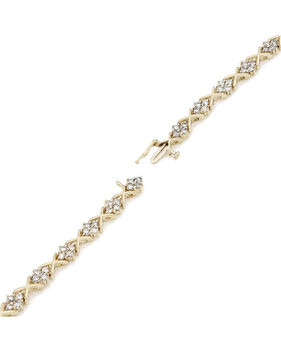 Diamond X Bracelet in Gold - Image 2