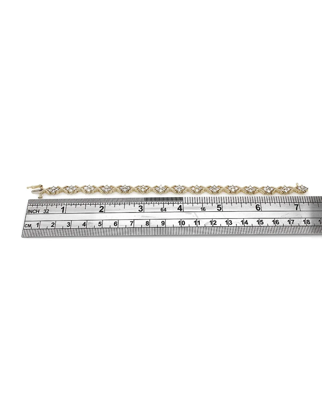 Diamond X Bracelet in Gold - Image 3