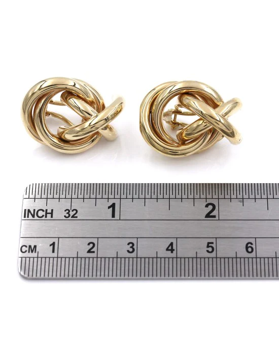 Doorknocker Earrings in Gold - Image 3