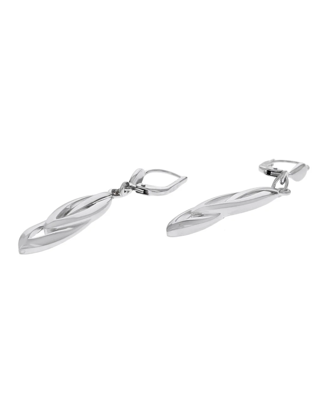 Dual Marquise Shape Dangle Earrings - Image 2