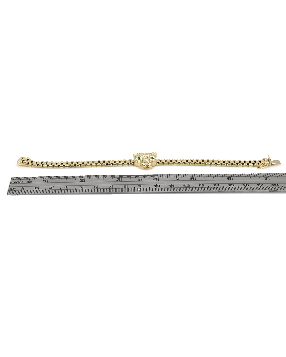 Effy 14ky Diamond Pave Panther Bracelet - Image 3