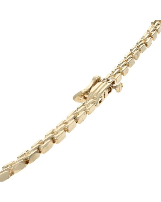 Emerald and Diamond Floral Motif Station Necklace - Image 2