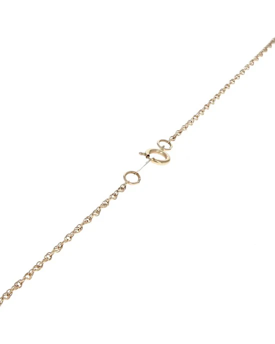 Emerald and Diamond Open Heart Drop on Lace Chain - Image 2
