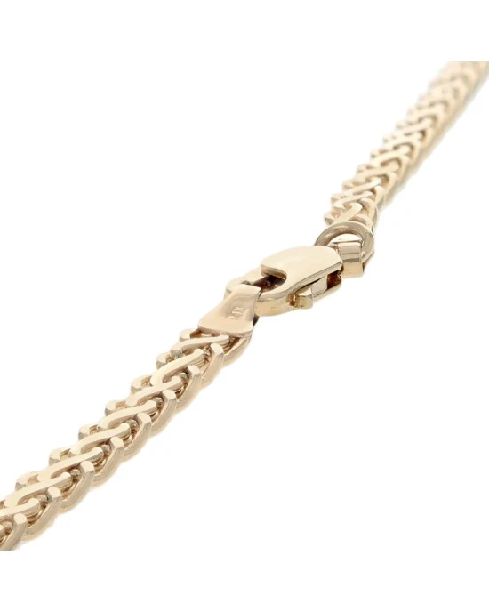 Emerald and Diamond Station Necklace in Yellow Gold - Image 2