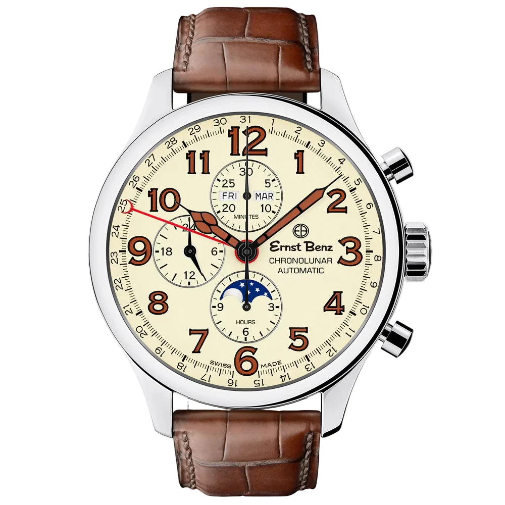 Ernst Benz Chronolunar 47mm Stainless Steel GC10318