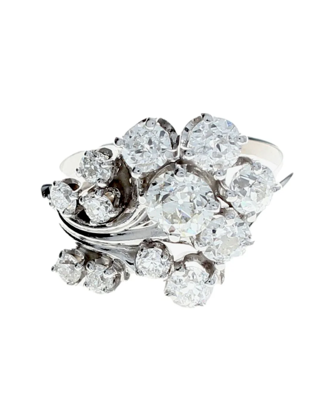 European Diamond Cluster Ring - Image 2