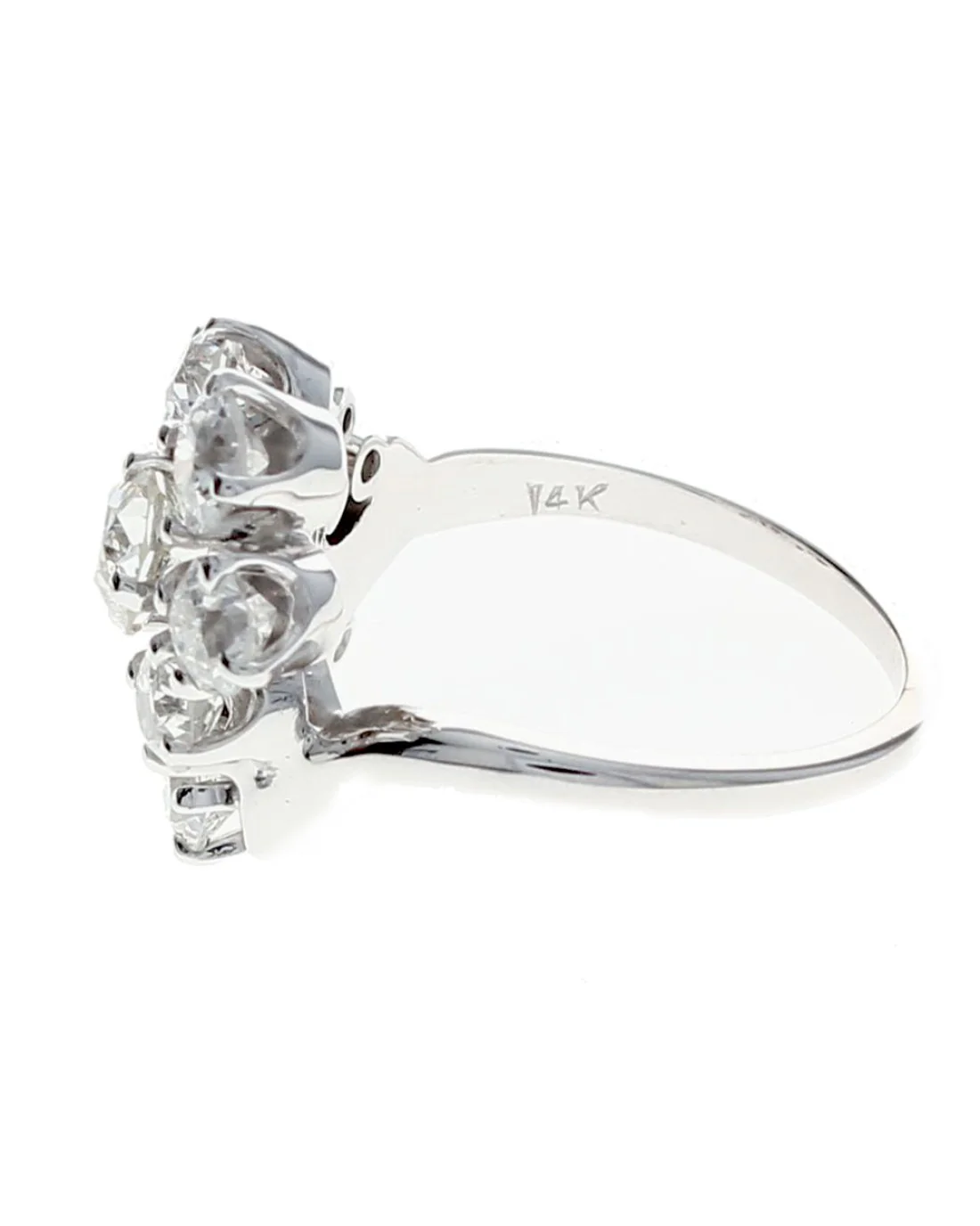 European Diamond Cluster Ring - Image 3