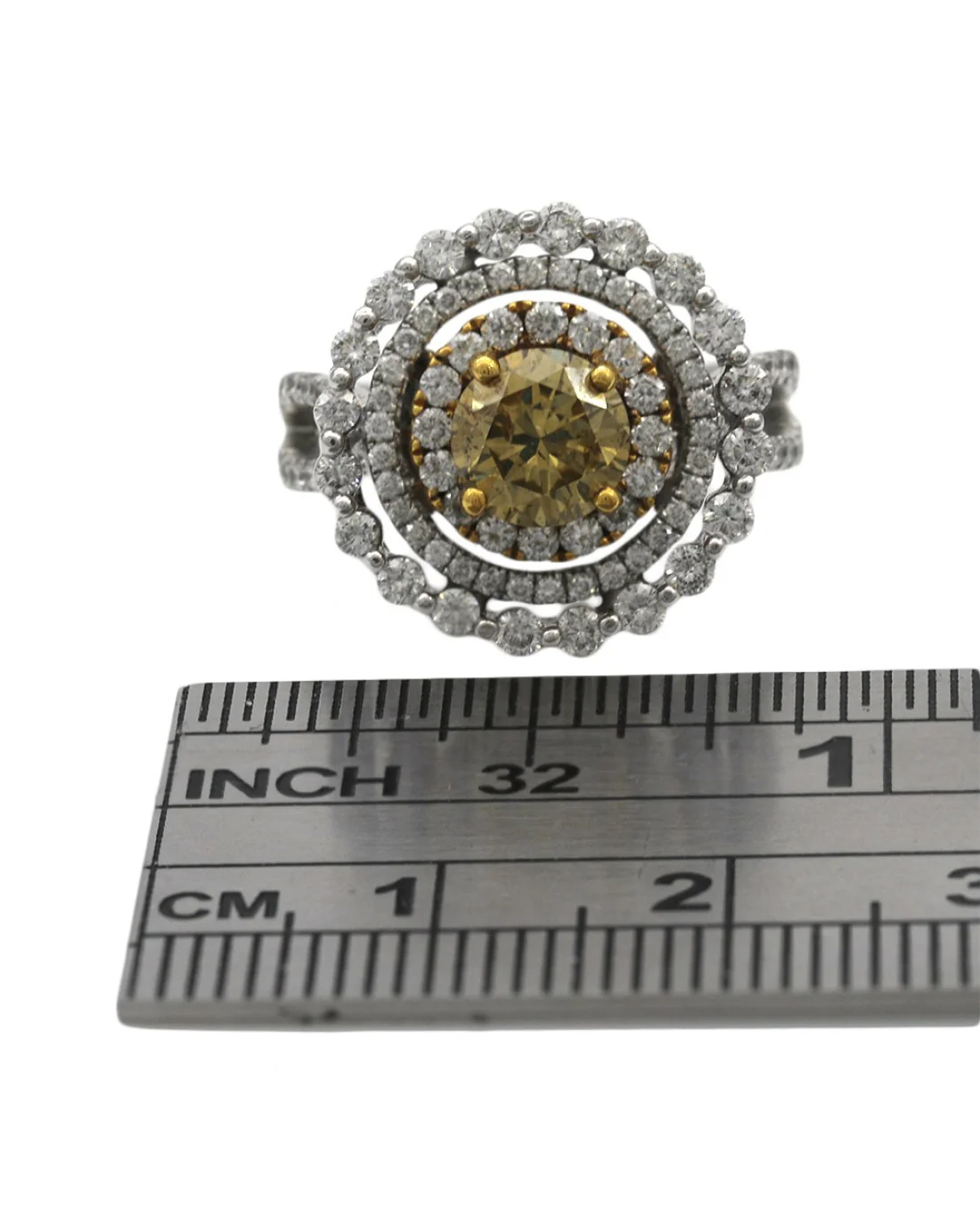 Fancy Brown Yellow Diamond Solitaire - Image 3