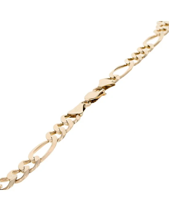 Figaro Chain Necklace in Yellow Gold - Image 2