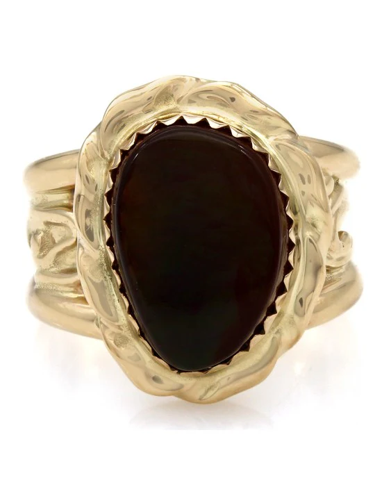 Fire Agate Ring in Gold - Image 2