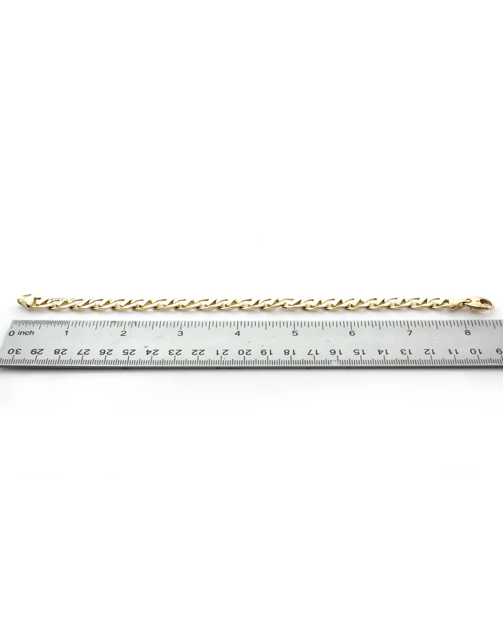 Flat Mariner Link Bracelet in Yellow Gold - Image 3