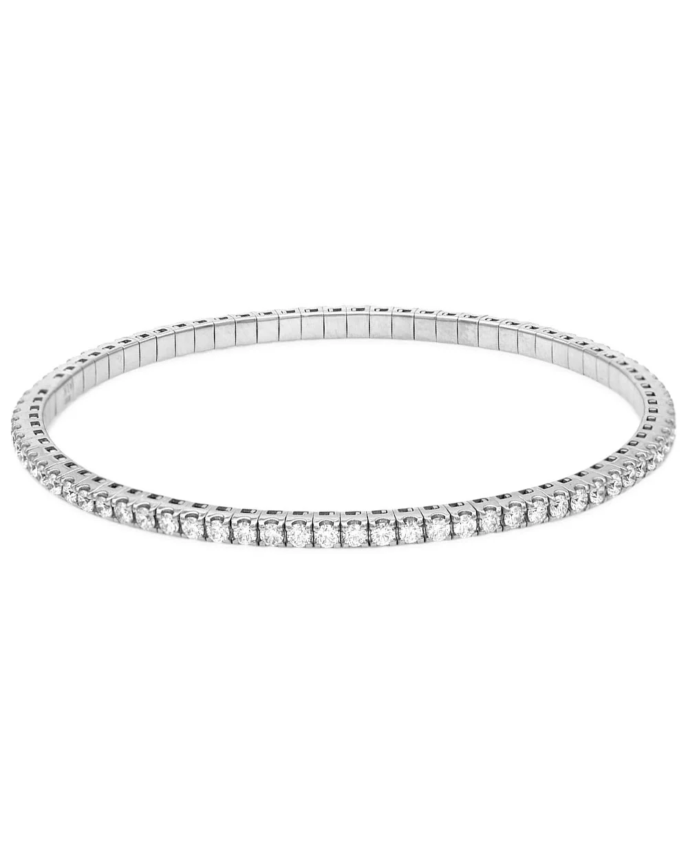 Flexible Diamond Bangle Bracelet - Image 2