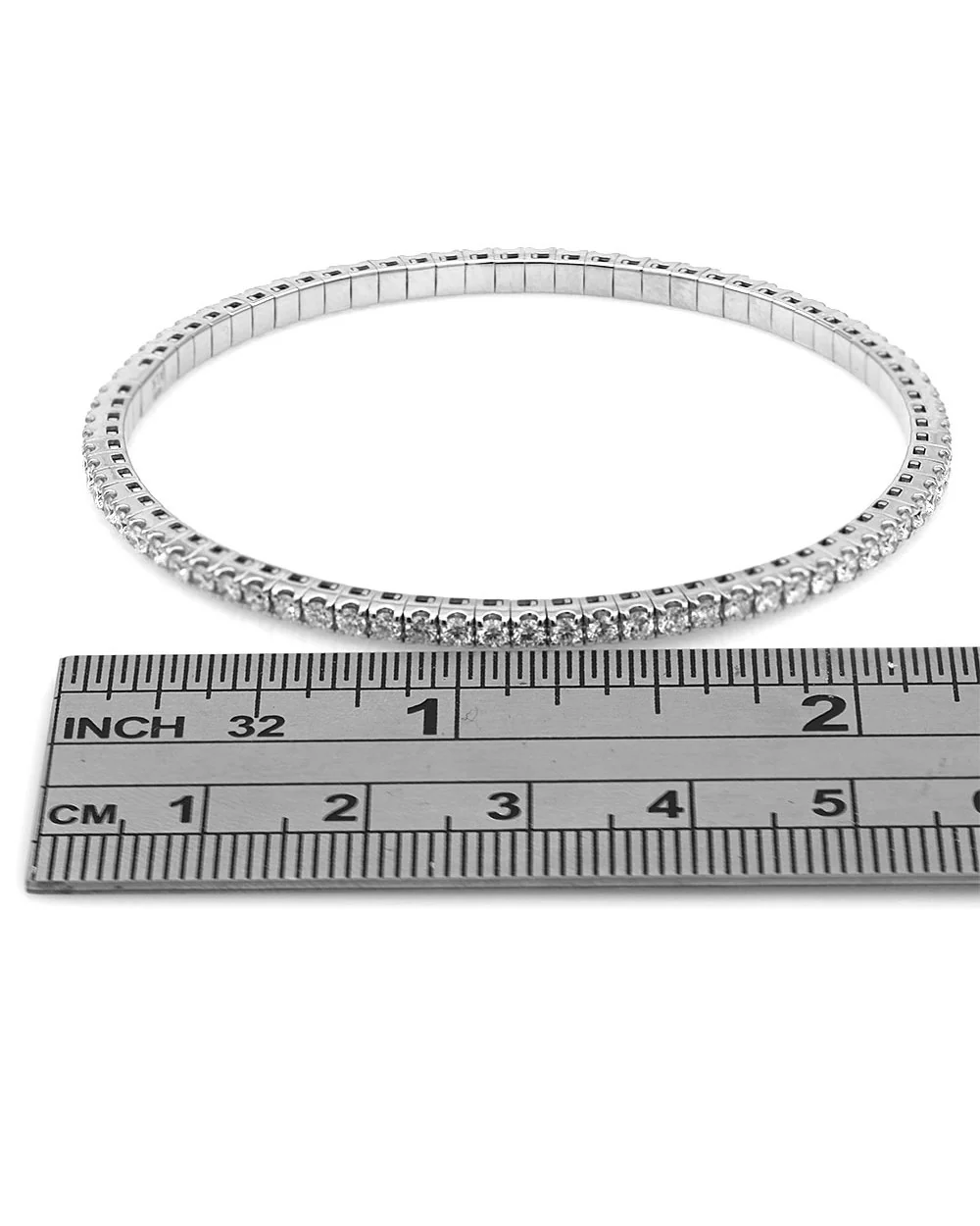 Flexible Diamond Bangle Bracelet - Image 3