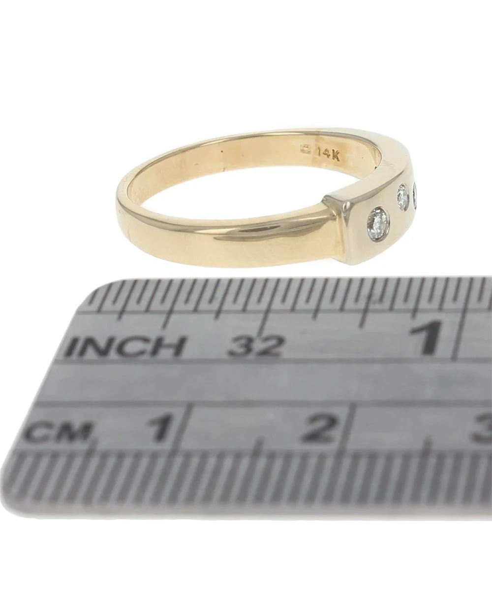 Flush Set Diamond 2 Tone Band - Image 3