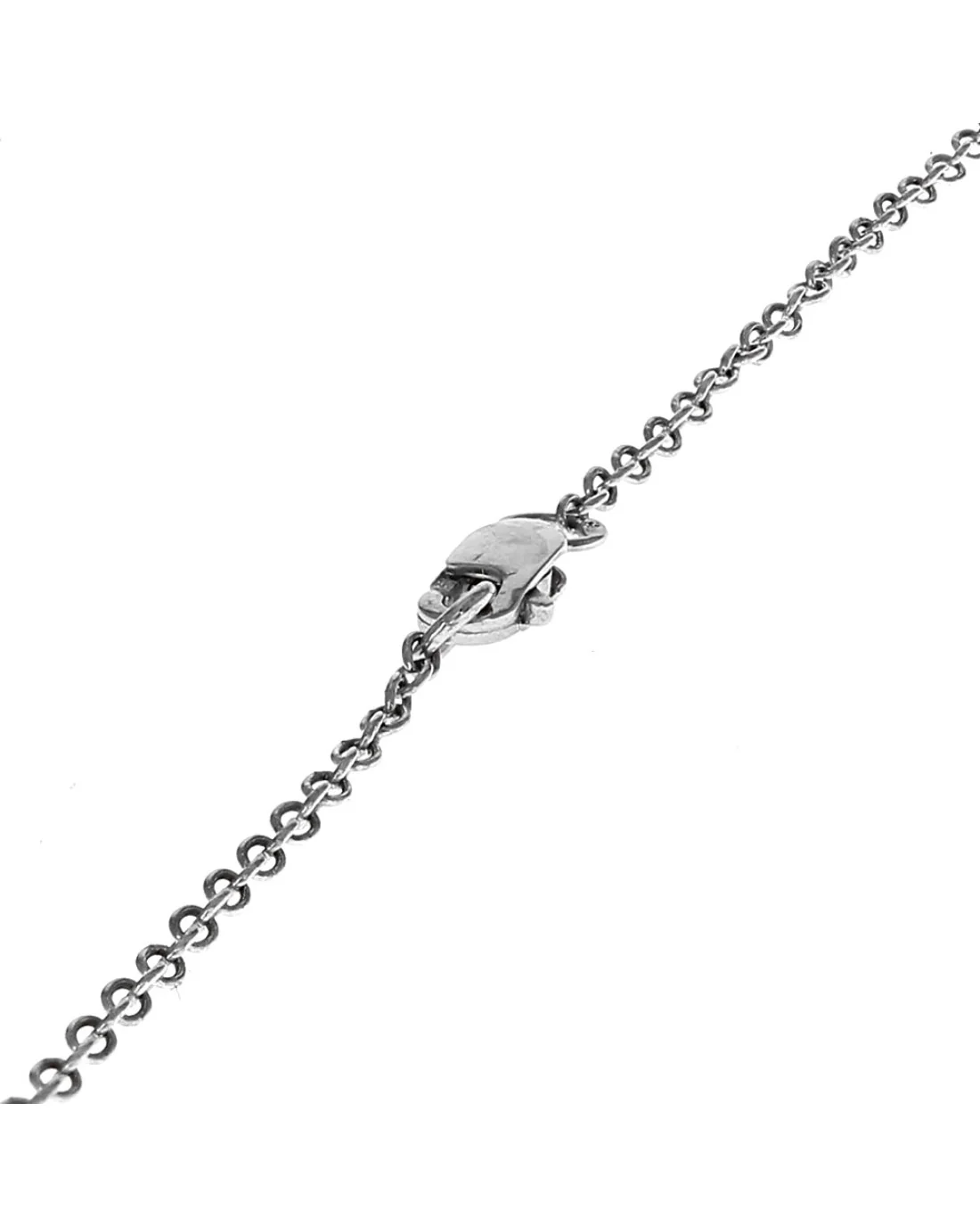 Foliate Motif Diamond Y Station Necklace - Image 2