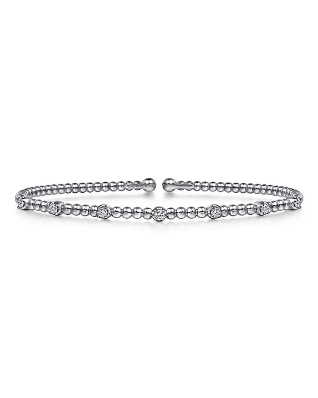 Gabriel & Co. Bujukan Bead Diamond Station Cuff - Image 2