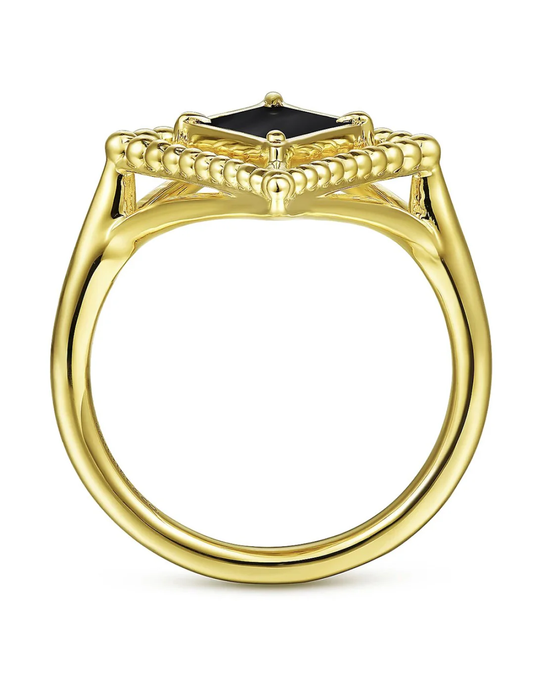 Gabriel & Co. Bujukan Black Onyx Rhombus Ring - Image 2