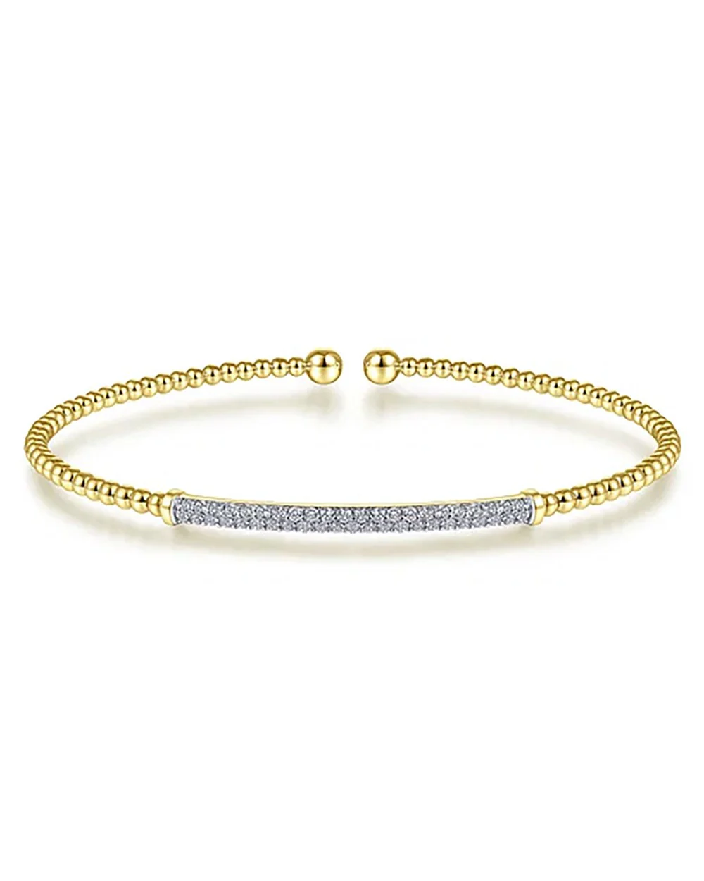 Gabriel & Co. Bujukan Diamond Bar Split Bangle - Image 2