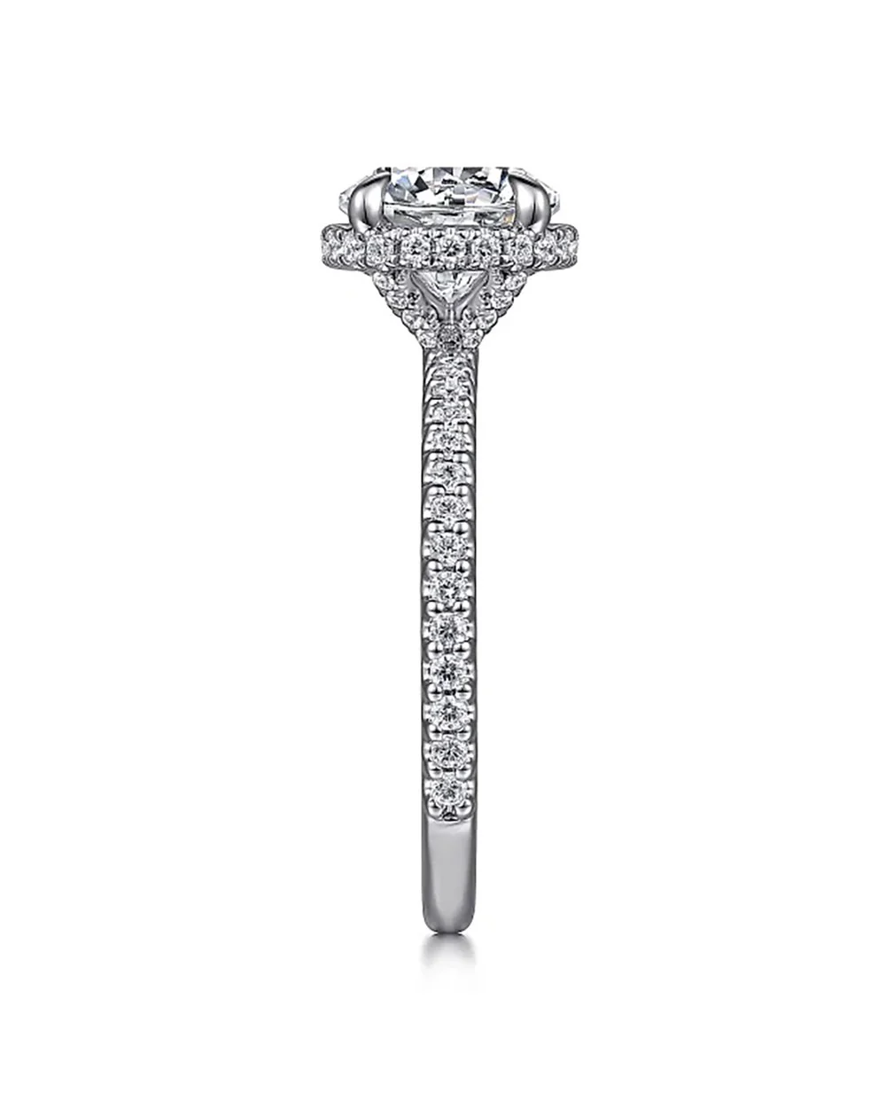 Gabriel & Co. Classic Collection Diamond Halo Semi Mount - Image 3