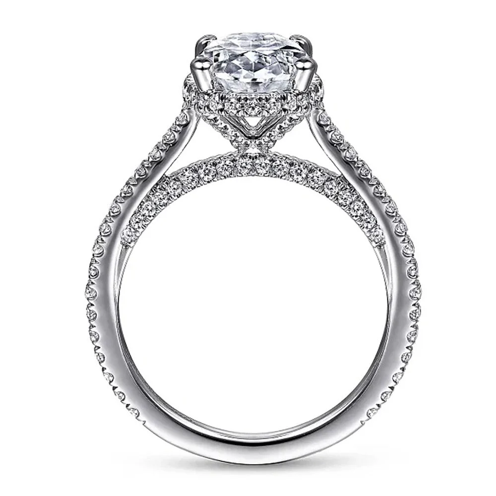 Gabriel & Co. Oval Cut Diamond Engagement Ring - Image 4