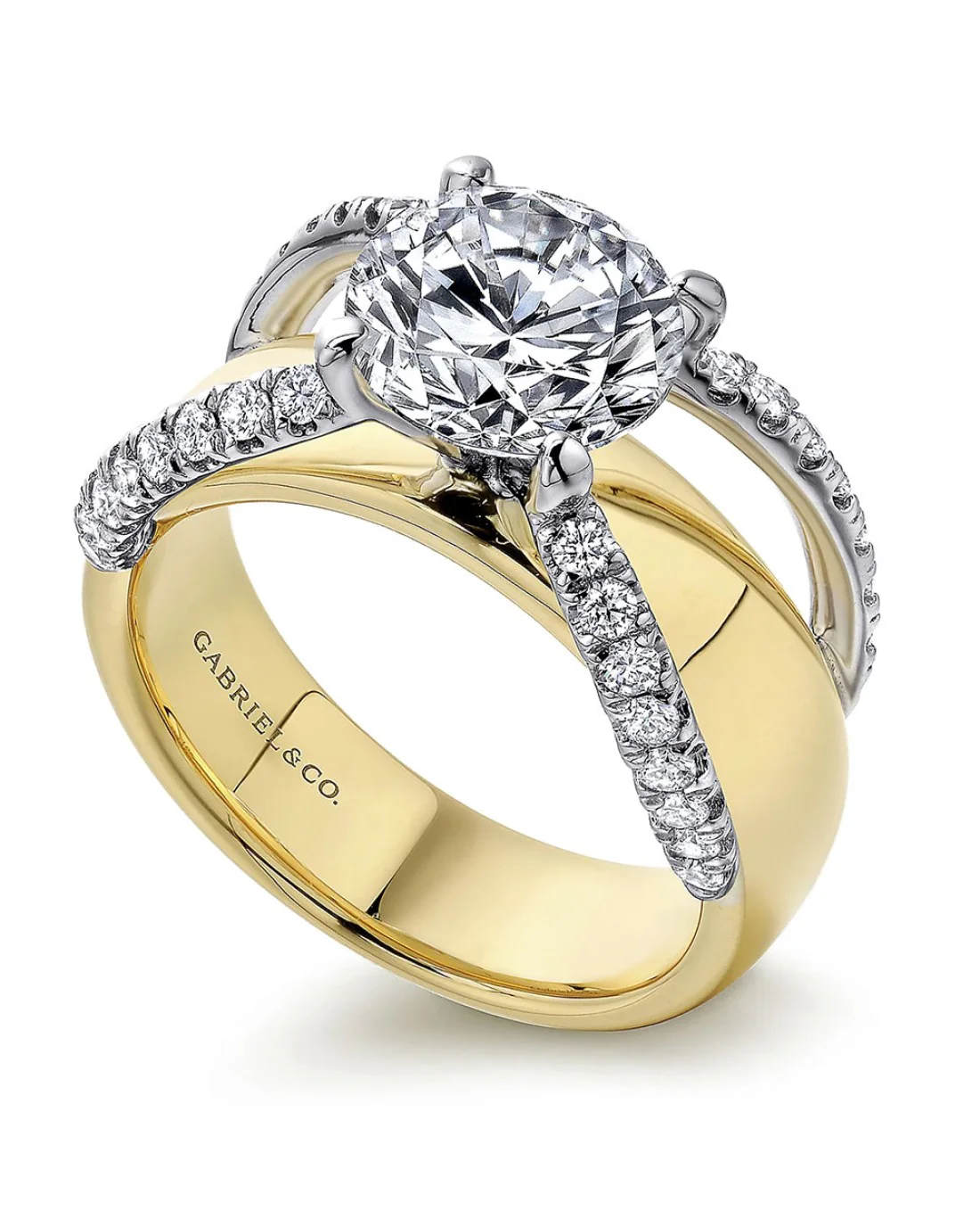 Gabriel & Co. Contemporary Collection Diamond Engagement Ring - Image 3