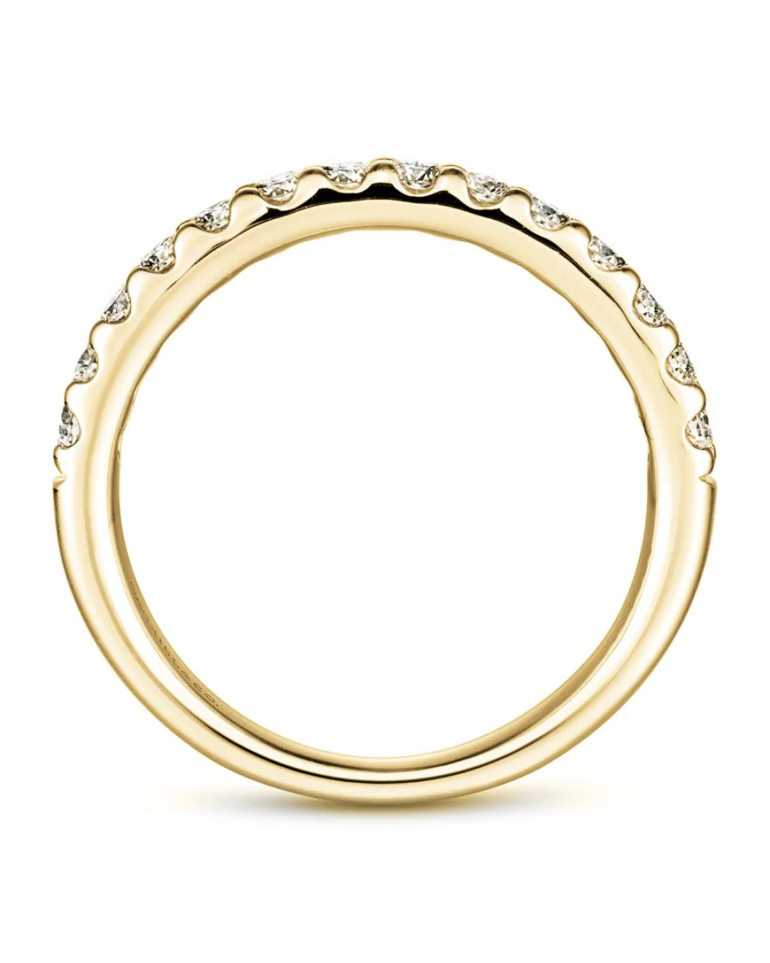 Gabriel & Co. Round Diamond Prong Set Band in 14k Rose Gold - Image 3