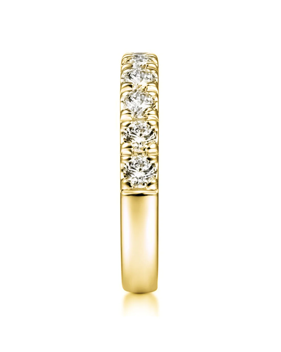 Gabriel & Co. Round Diamond Prong Set Band in 14k Yellow Gold - Image 4