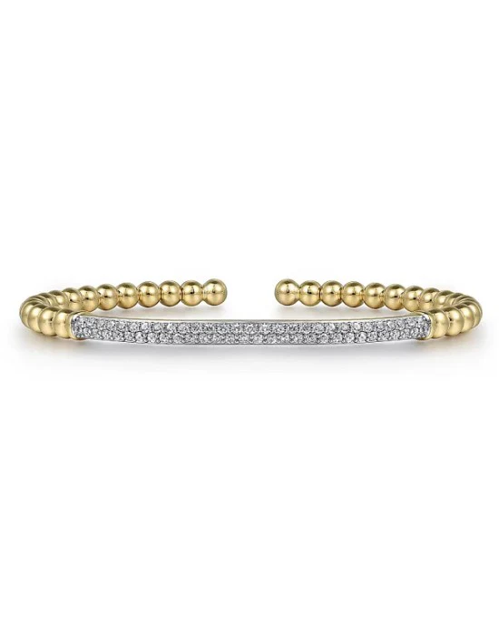 Gabroel & Co. Bujukan Collection Diamond Pave Bar Cuff - Image 2