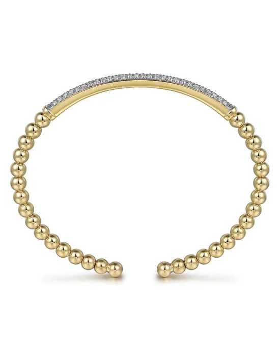 Gabroel & Co. Bujukan Collection Diamond Pave Bar Cuff - Image 3