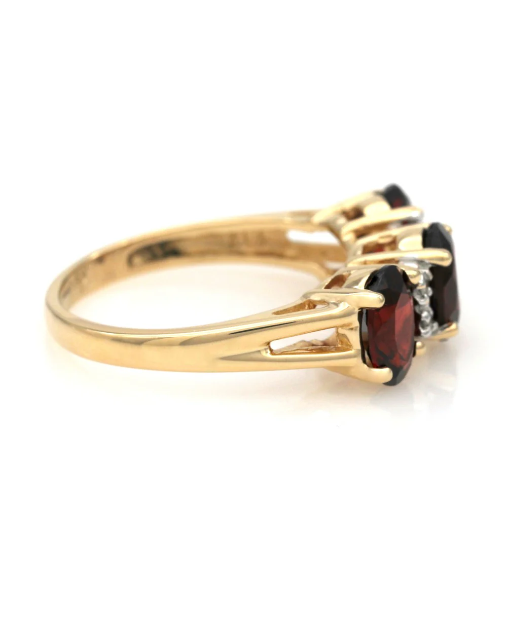 Garnet and Diamond Accent Ring - Image 2