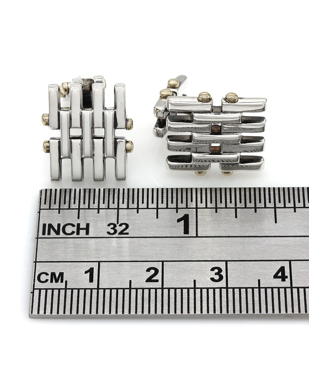 Gate Cufflinks in Silver - Image 3