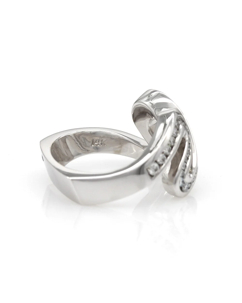 Gauthier Diamond Ribbon Ring in Gold - Image 4