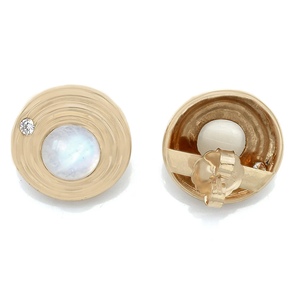 Gauthier Moonstone and Diamond Accent Earrings - Image 2