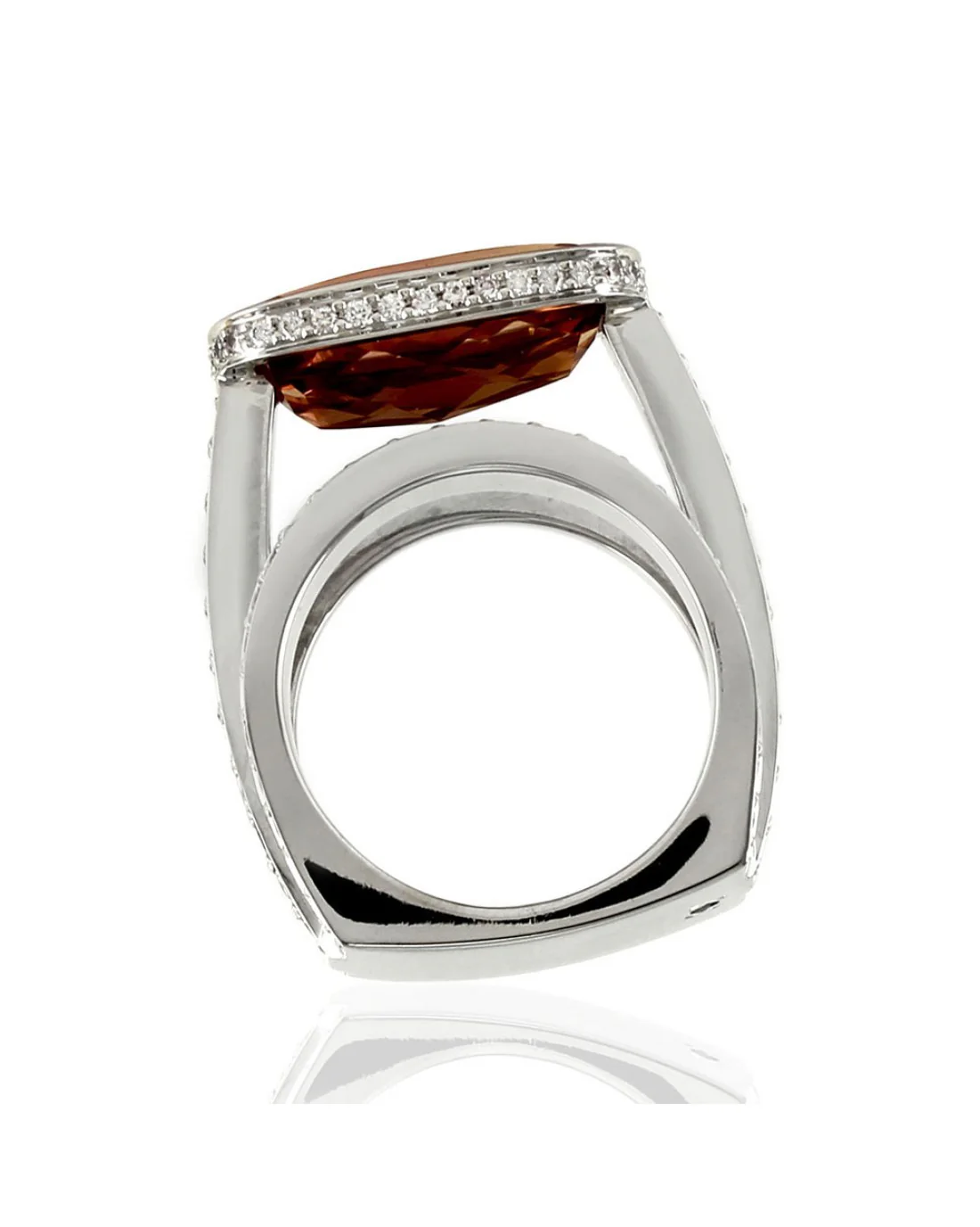 Gauthier Precious Topaz and Pave Diamond Ring in Gold - Image 5