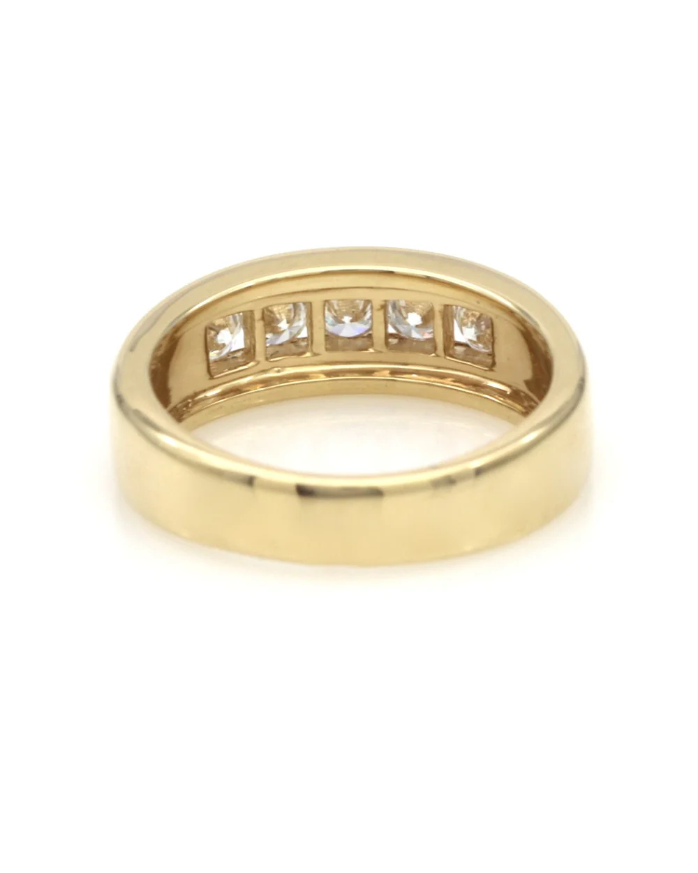 Gentlemans 5 Stone Diamond Band - Image 3