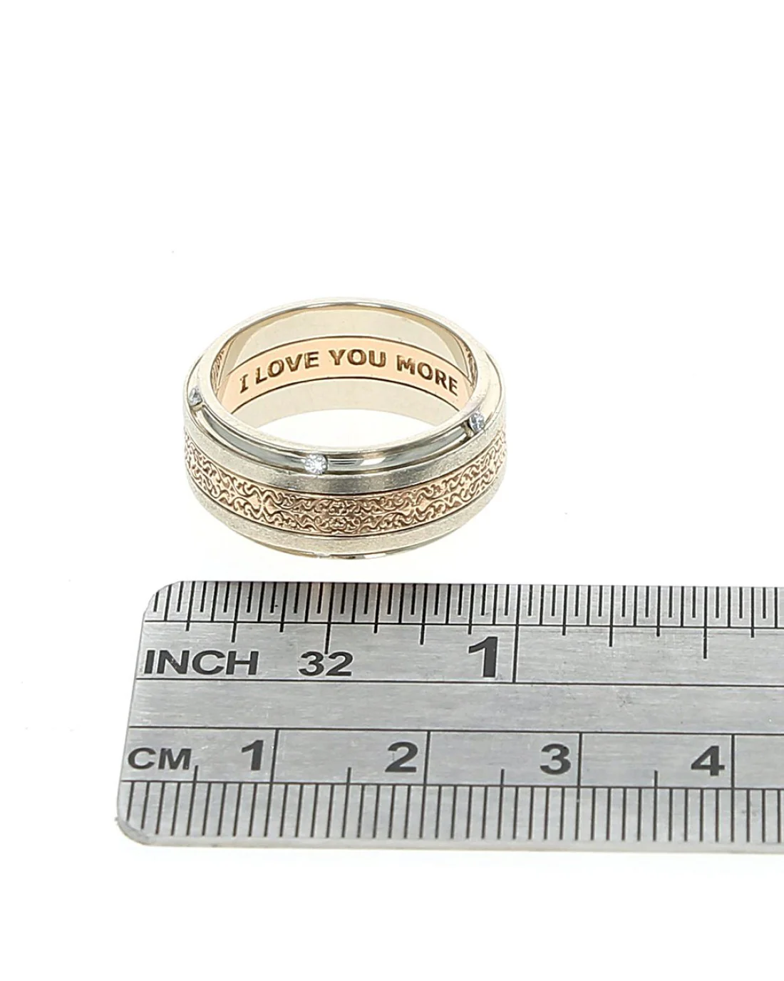 Gentlemans Addison Taylor 2 Tone Diamomnd Step Side Band - Image 3