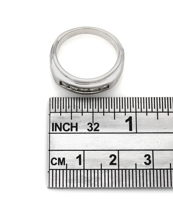 Gentleman's Channel Set Diamond Ring - Image 3