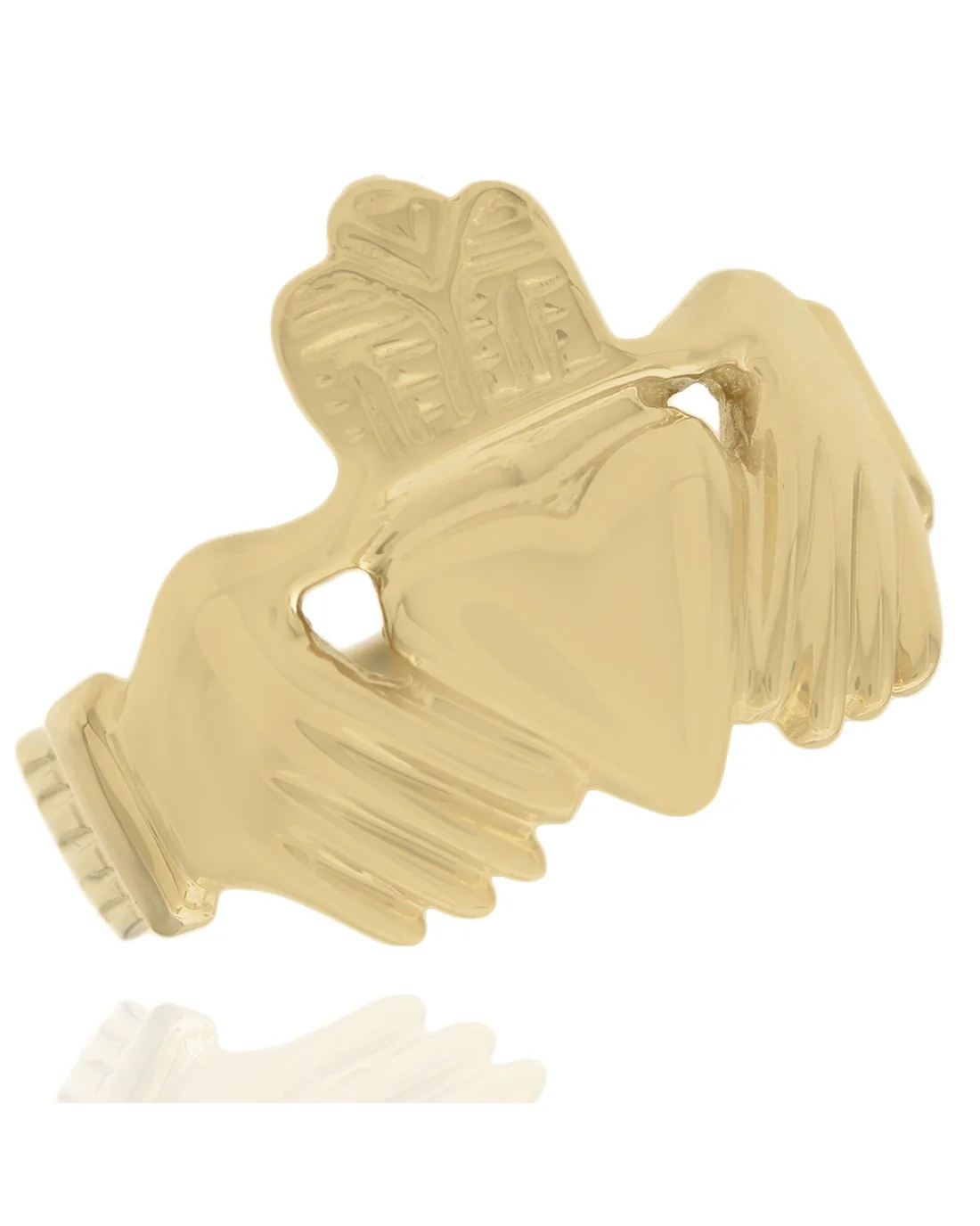Gentlemans Claddagh Ring in Gold