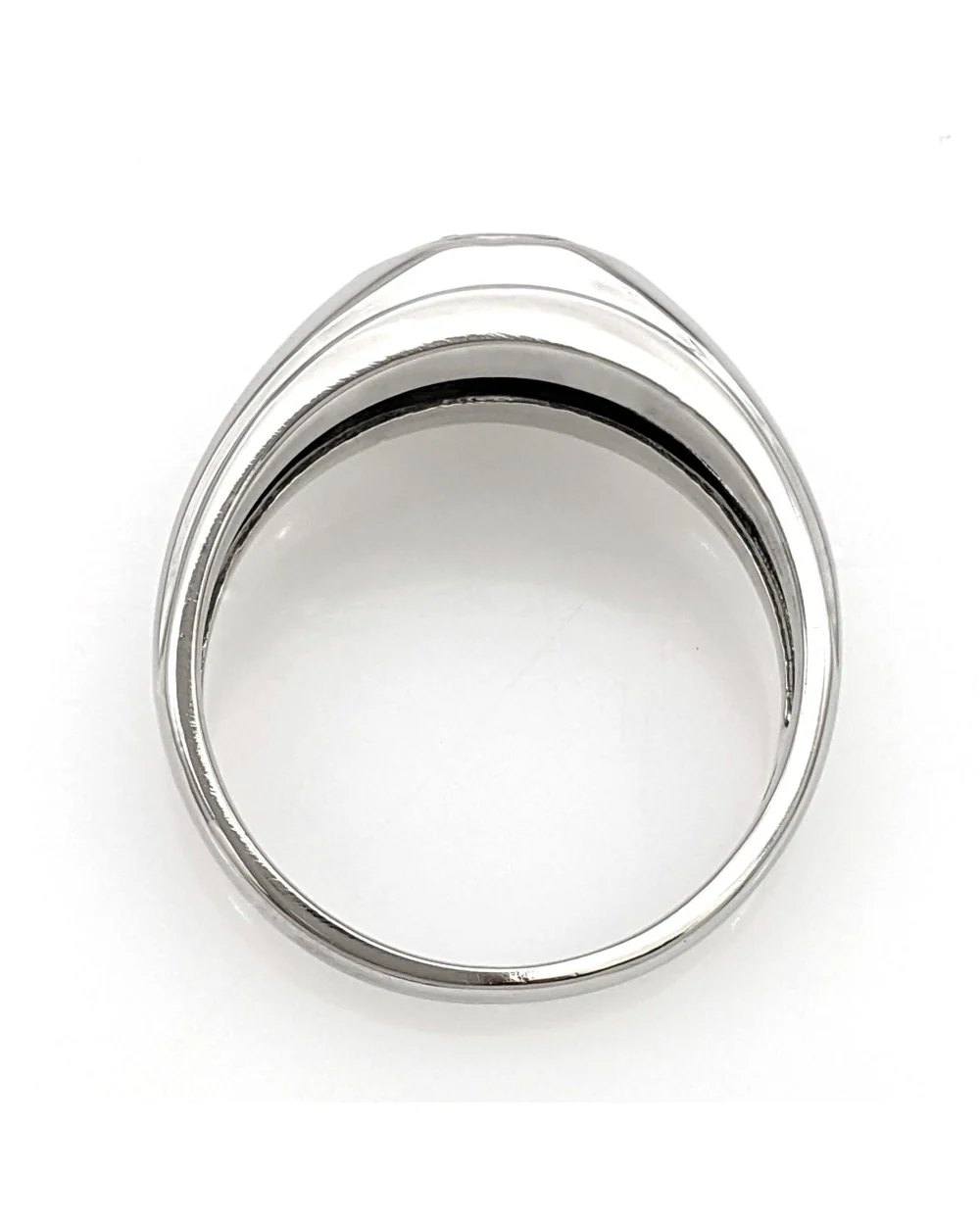 Gentlemans Diamond Solitaire Tapered Ring - Image 3