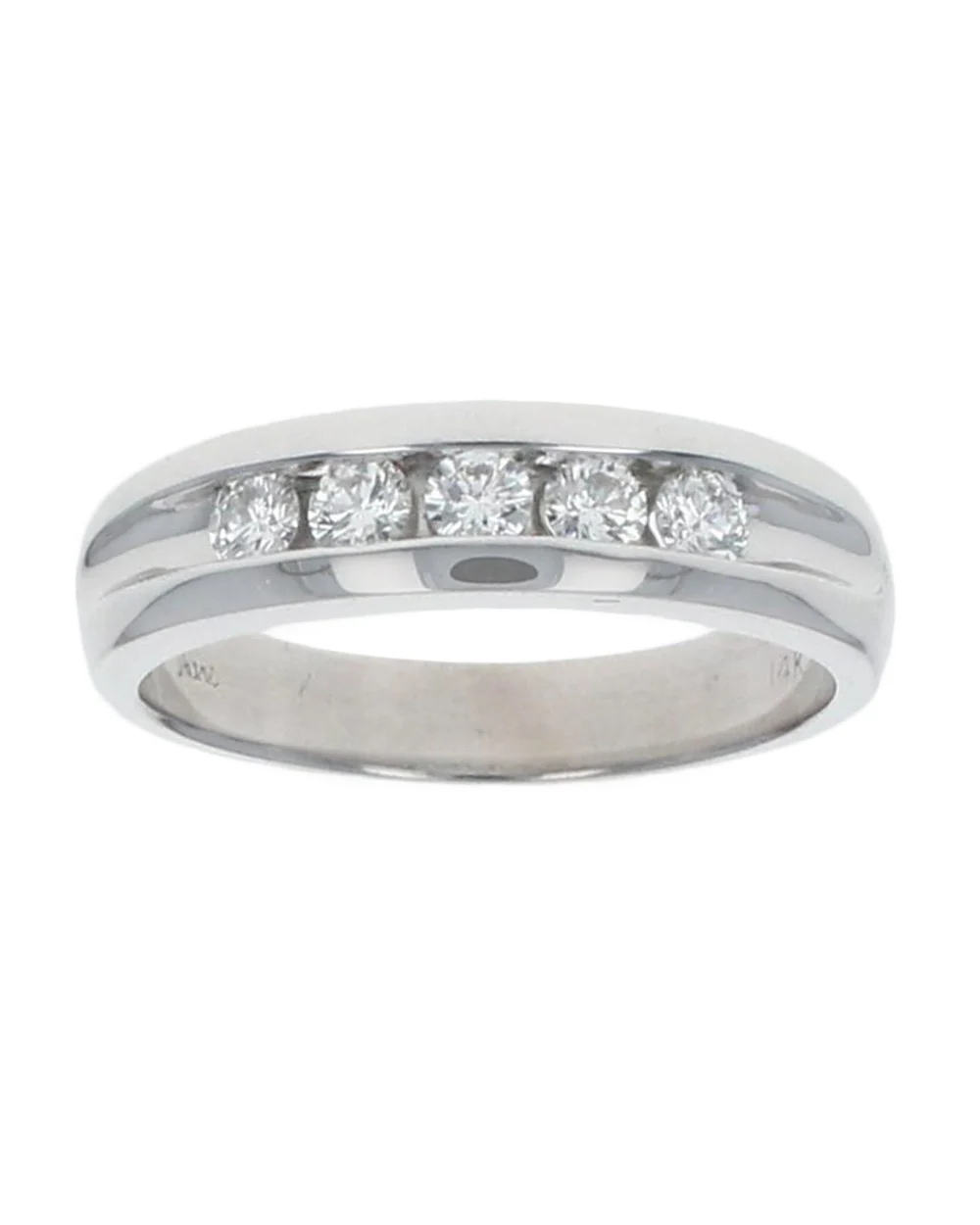 Gentlemans Diamond Tapered Band - Image 2