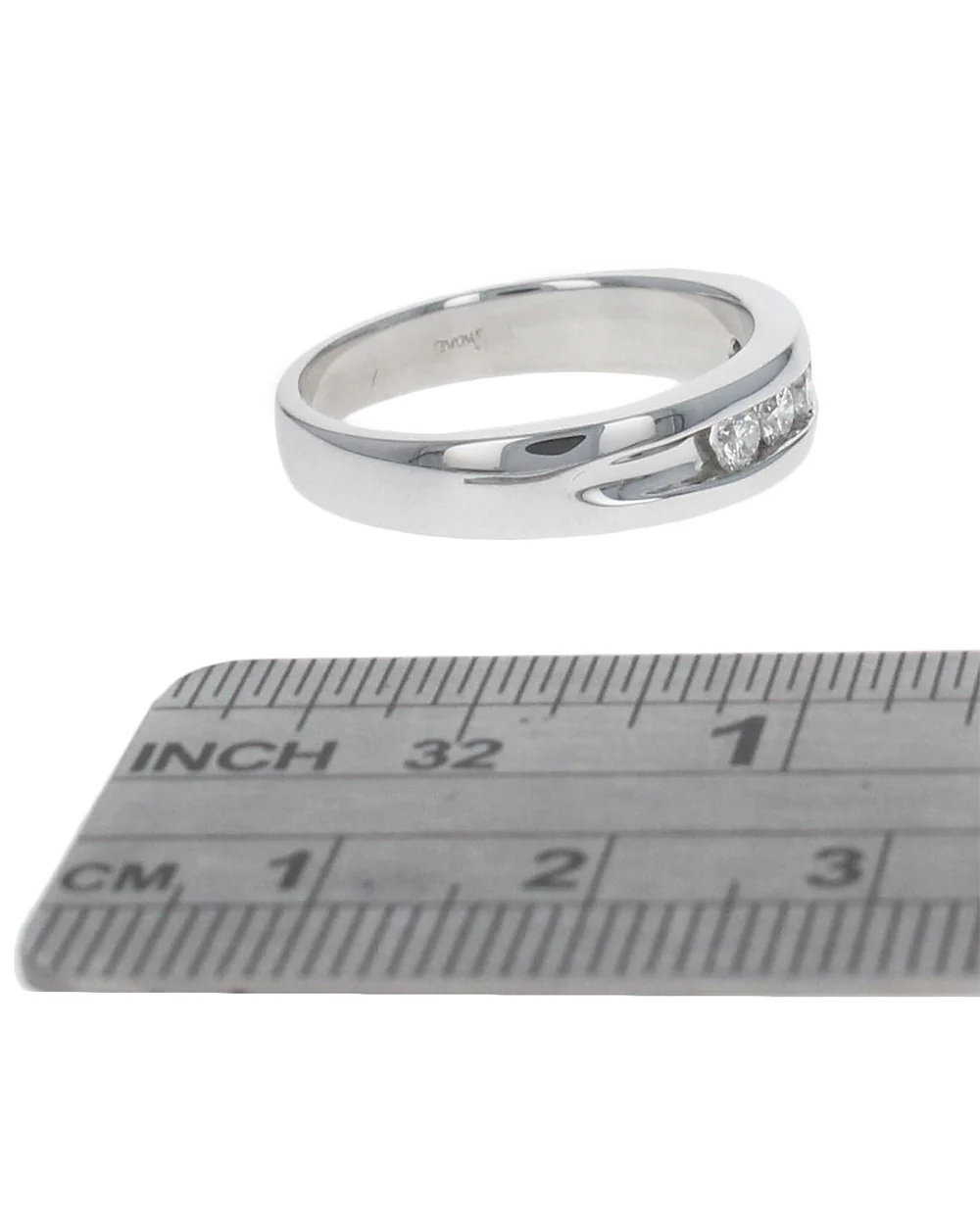 Gentlemans Diamond Tapered Band - Image 3