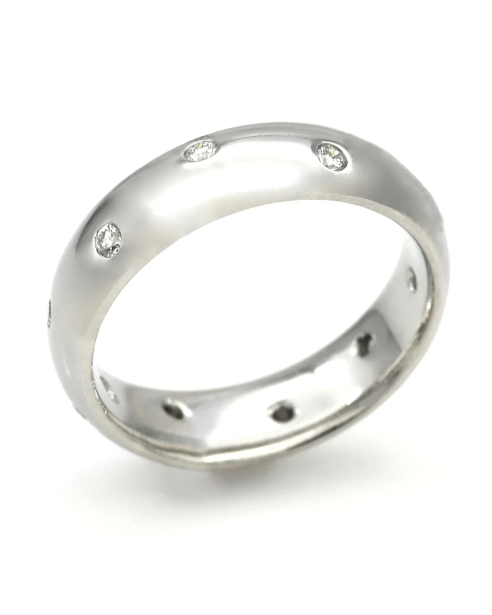 Gentlemans Flush Set Diamond Band - Image 2