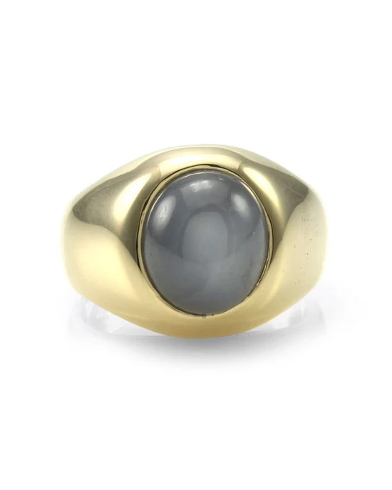 Gentleman's Gray Star Sapphire Ring - Image 2