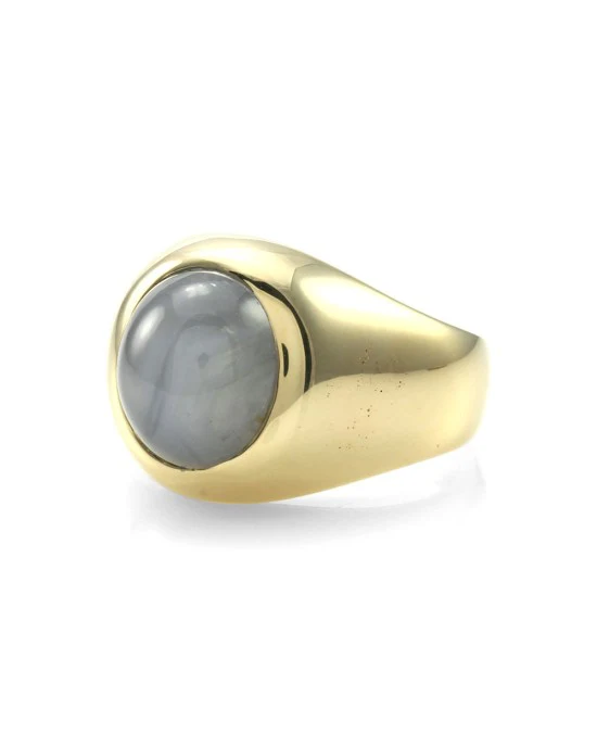 Gentleman's Gray Star Sapphire Ring - Image 3