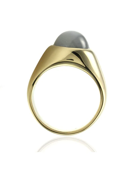 Gentleman's Gray Star Sapphire Ring - Image 5